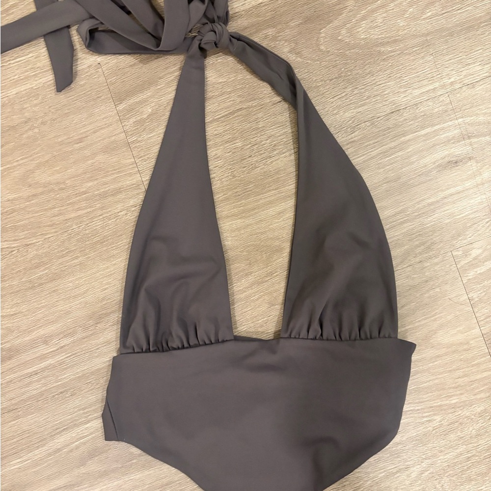 Edikted Charcoal Halter Crop Top